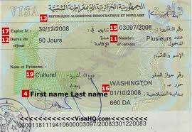 Visa Algerie