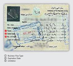 Visa IRAQ