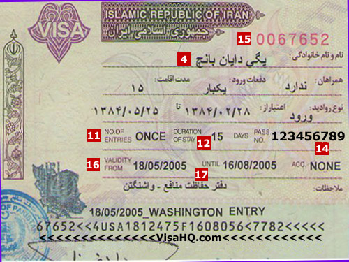 Làm Visa Iran
