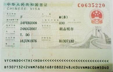 Làm Visa Trung Quốc