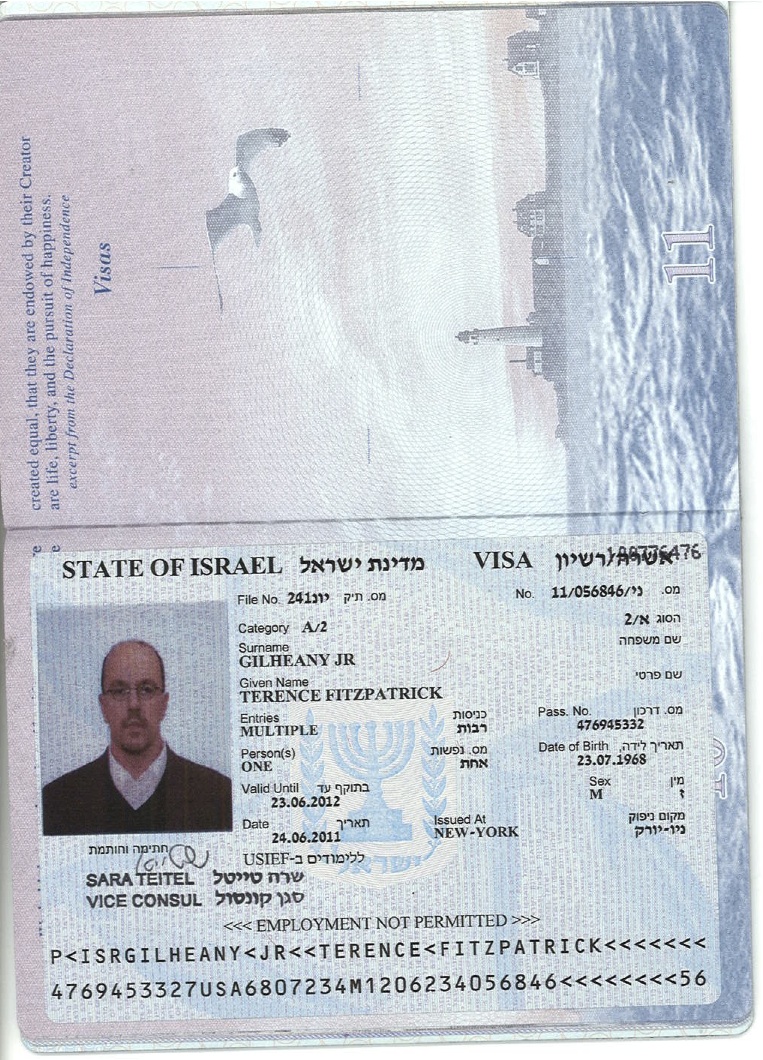 Thủ tục xin Visa vào Israel 