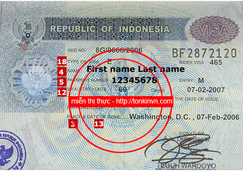 Quy định mới về việc cấp thị thực của Indonesia