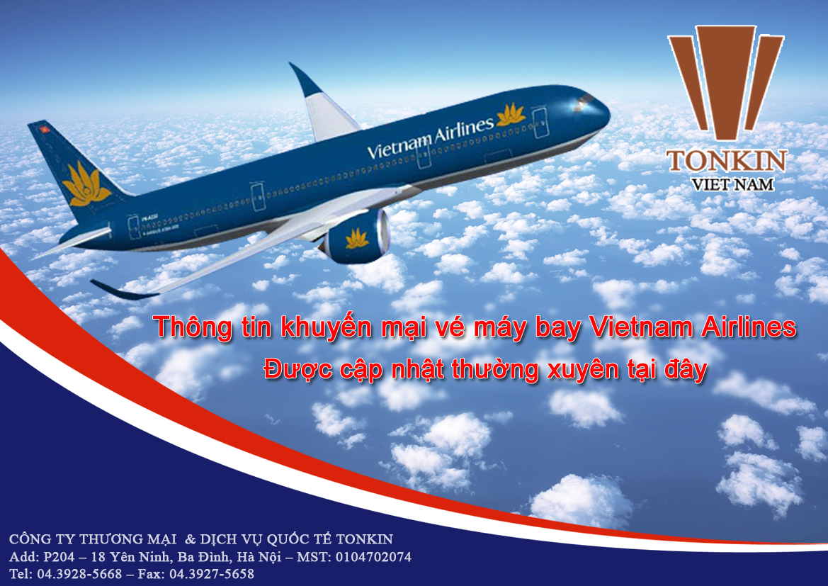 Thông tin khuyến mại vé máy bay Vietnam Airlines