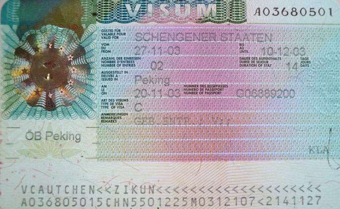 Thủ tục xin visa Schengen